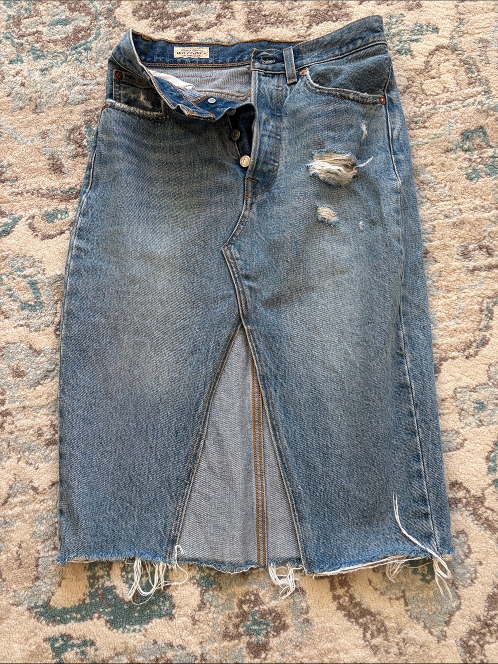 Levi’s Premium Deconstructed Midi Skirt
